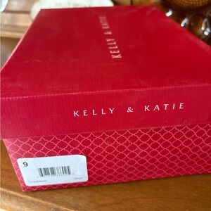 Kelly & Katie Red Patterned Shoe Box